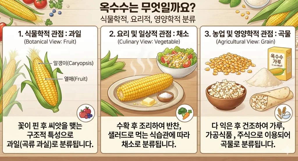 옥수수는 채소인가요? 과일인가요?