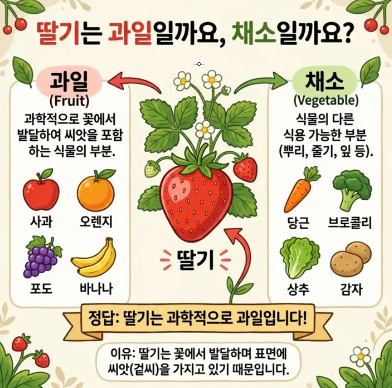 딸기는-과일인가-채소인가요