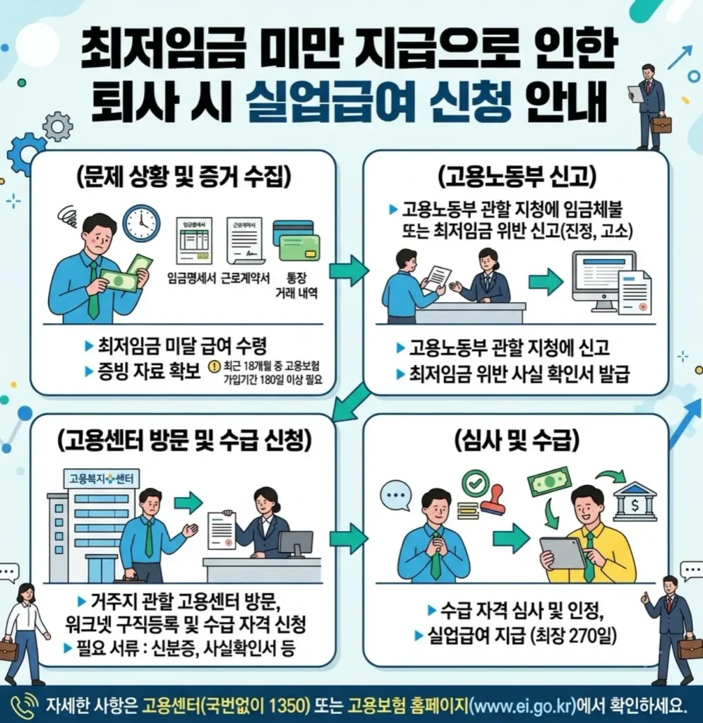최저임금-미달로-인한 퇴직-시-실업급여